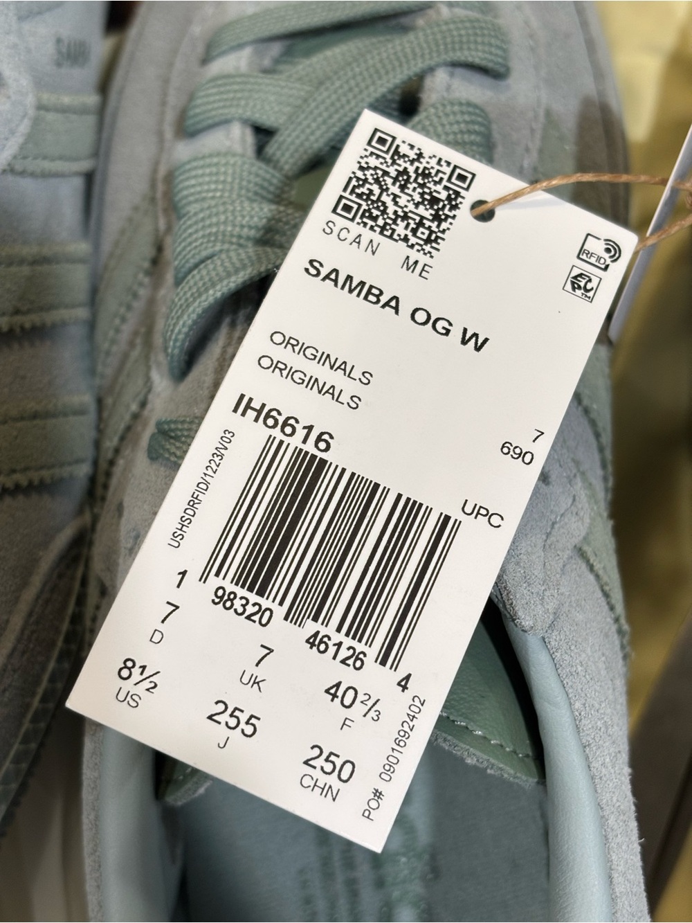 Adidas Samba OG 'Clay Green Suede' Women's Size 7 & 8.5 | BRAND NEW, IH6616 - Picture 6 of 6